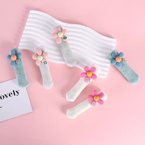 静音椅子脚套凳子脚垫家用双层耐磨桌椅桌腿垫可爱针织餐椅保护套