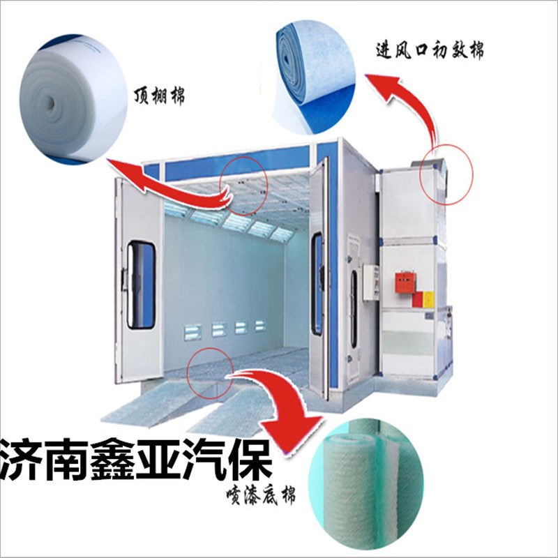 烤漆房过滤棉顶棉立体胶喷烤漆房汽车过滤棉阻燃型家俱喷漆屋顶棉
