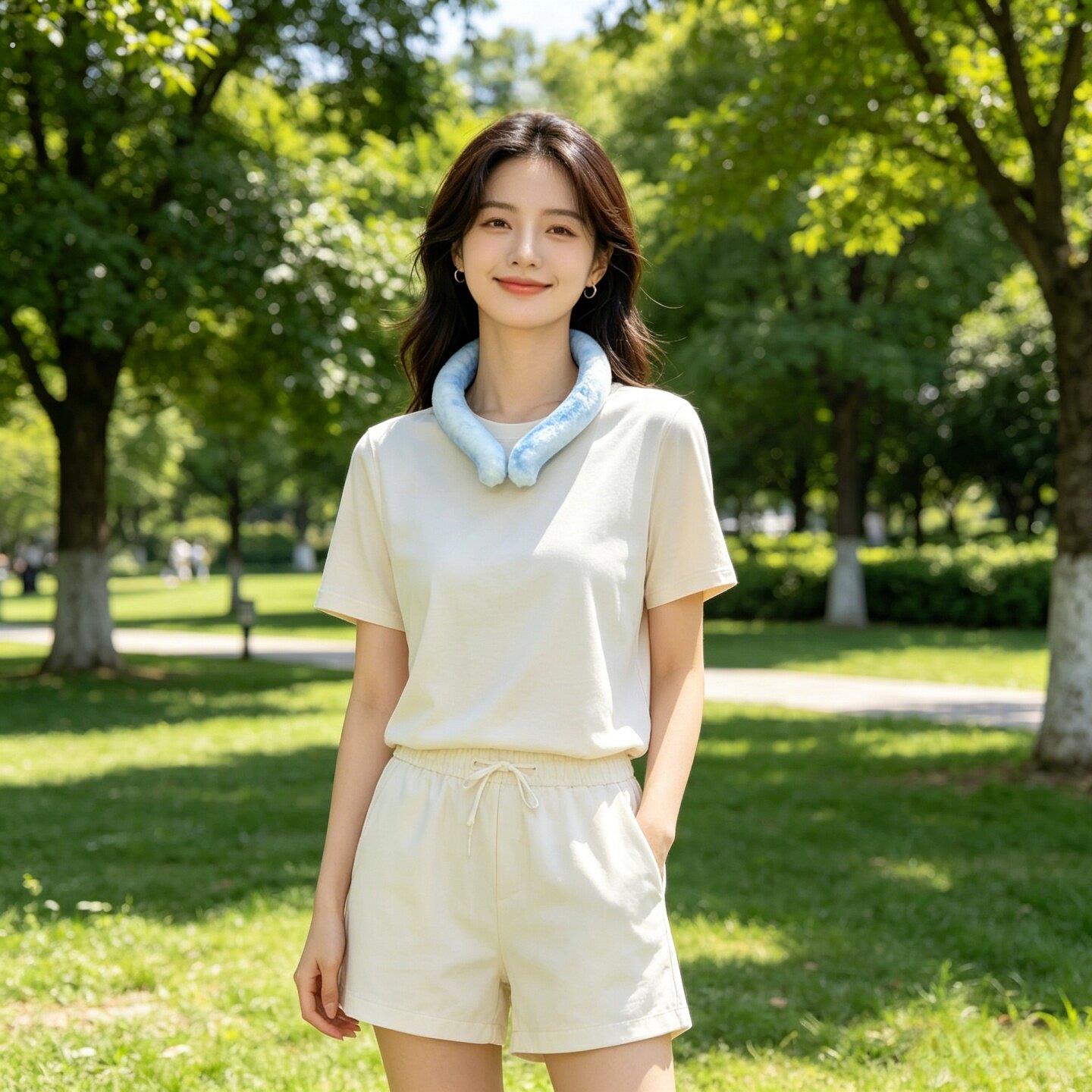 冰凉圈挂脖夏天制冷降温神器夏季户外清凉消暑冰脖环便携凉感降暑