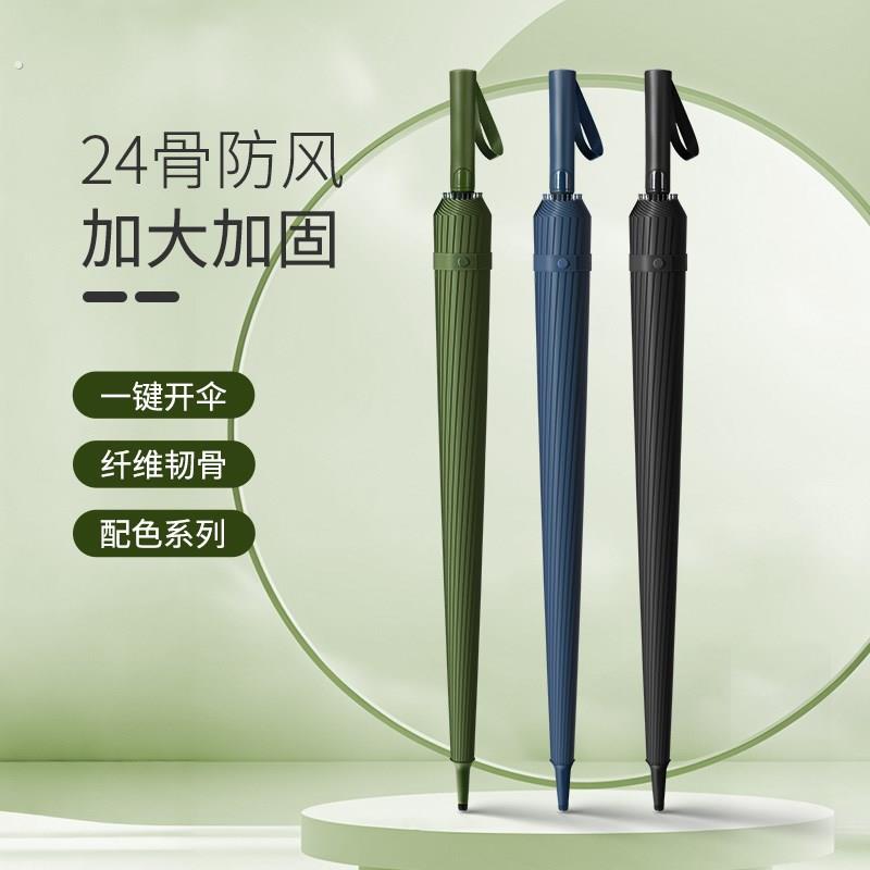 骨长雨伞男士长大号自动抗风加固加厚暴雨直伞