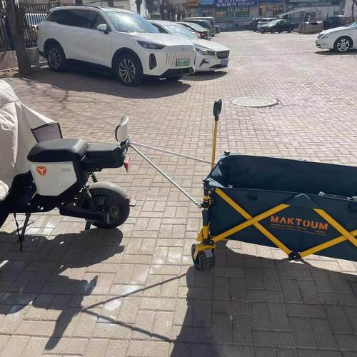 亲子自行车连接器杆登山车公路露营车拖杆摆摊车托杆牵引杆