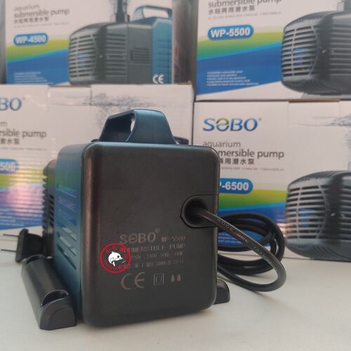 SOBO水泵松宝WP-6500鱼缸过滤循环水泵抽水泵鱼缸底滤鱼缸潜水泵