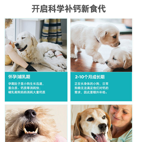 拉布拉多幼犬专用钙片宠物狗狗骨头补钙小狗狗关节身体营养补充剂