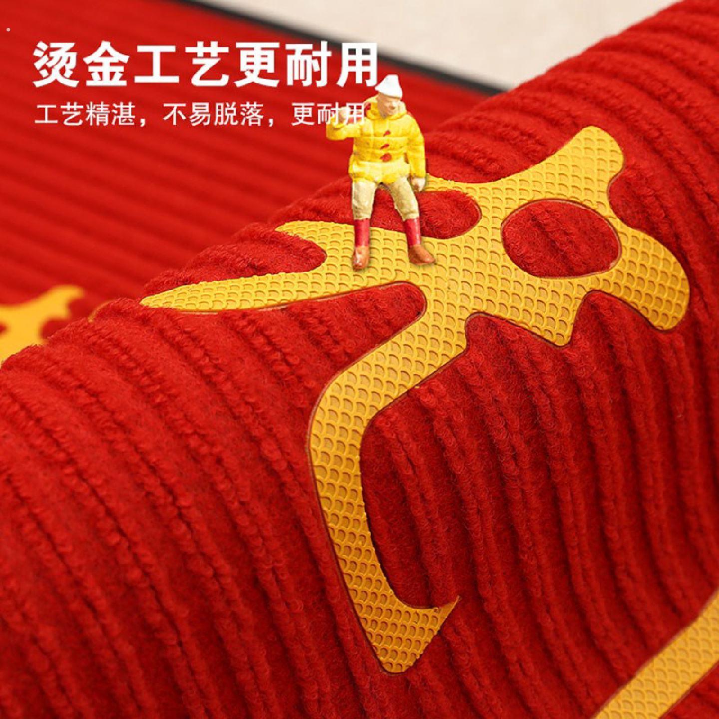 欢迎光临地垫店铺门口迎宾地毯可定制入户门垫防滑耐磨双条纹地垫