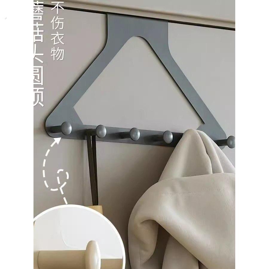 衣柜外侧面挂架挂衣钩柜子侧边直角衣服收纳挂钩免打孔门后挂衣架
