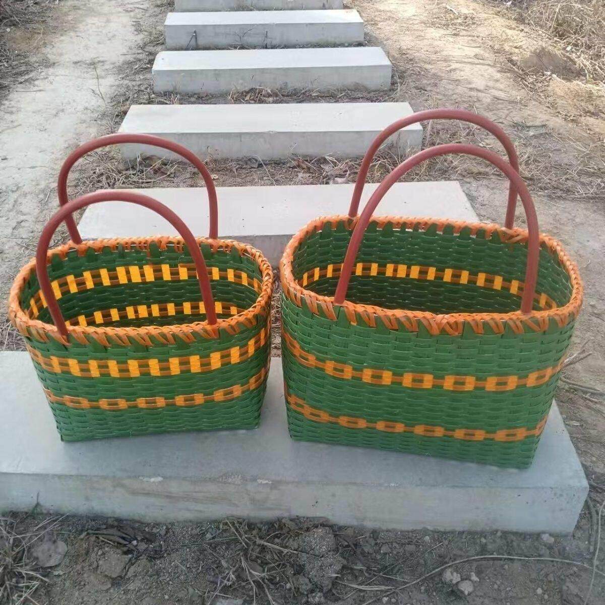逛农贸菜市场提菜神器购物篮拎菜提物提袋器 捡菌子 厨娘篮子省力