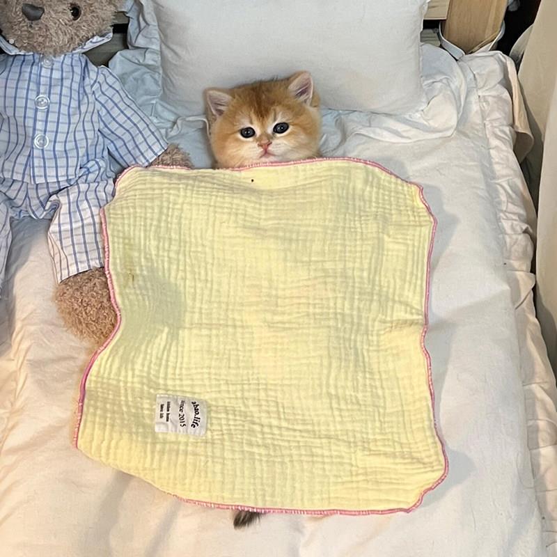 宠物毛毯猫咪夏季睡觉小被子四季通用狗狗空调夏凉被盖毯柔软舒适
