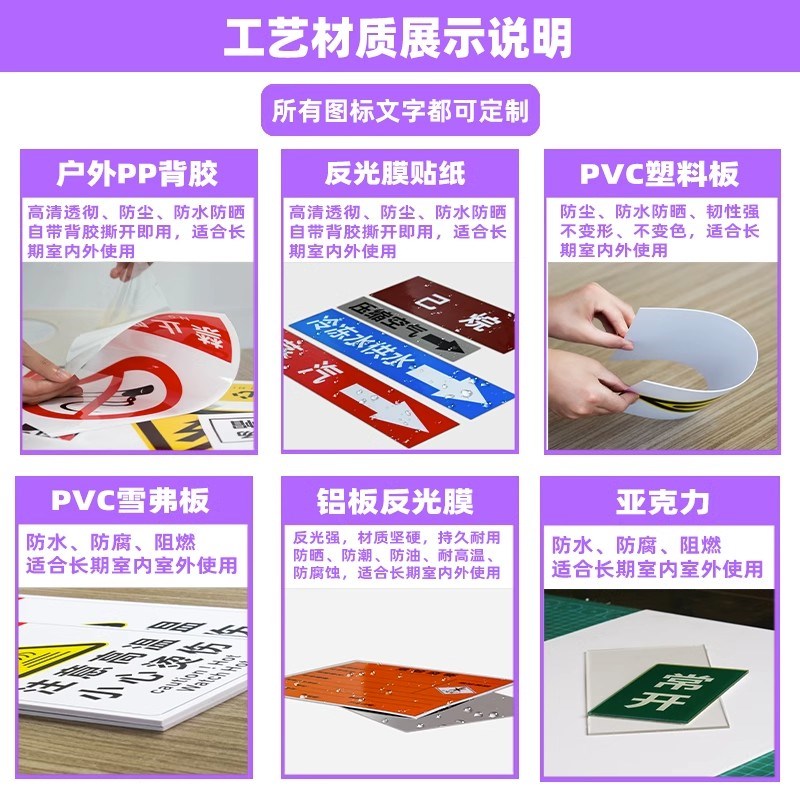 接地标识PVC背胶安全警示防水贴纸设备接地线 缐圆形标贴墙贴标牌