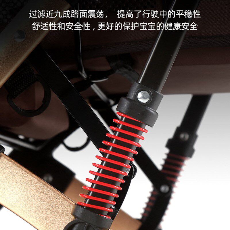 车载提篮婴儿推车可坐可躺轻便双向高景观折叠手推车宝宝汽车座椅