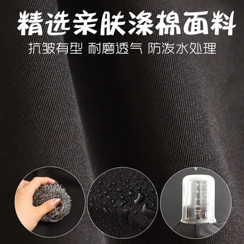 新款围裙长袖厨房家用可爱做饭透气女罩衣工作服定制logo印字