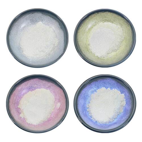 云母粉水彩画画珠光颜料bingbing闪粉偏光粉流麻火漆印章蜡粒调色
