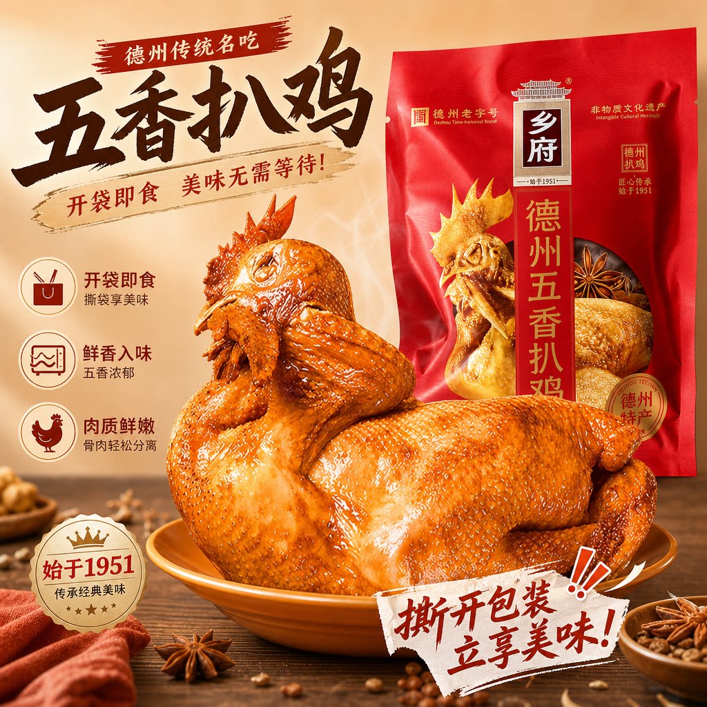 山东德州扒鸡正宗中华老字号图片