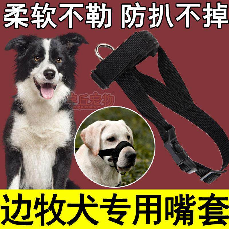 边牧大狗狗专用嘴套防狗乱叫乱吃咬人幼犬大型犬嘴罩护嘴套可喝水