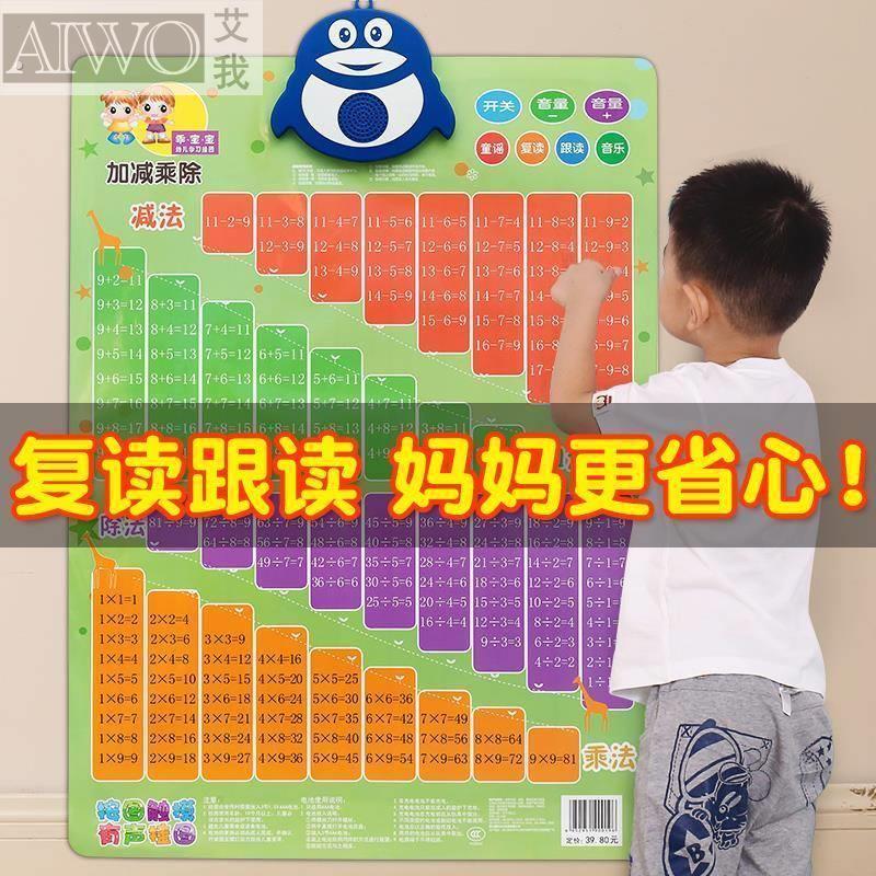 智能按图发声陈法口诀表乘法语音有声挂图乖法神器口决表拼音