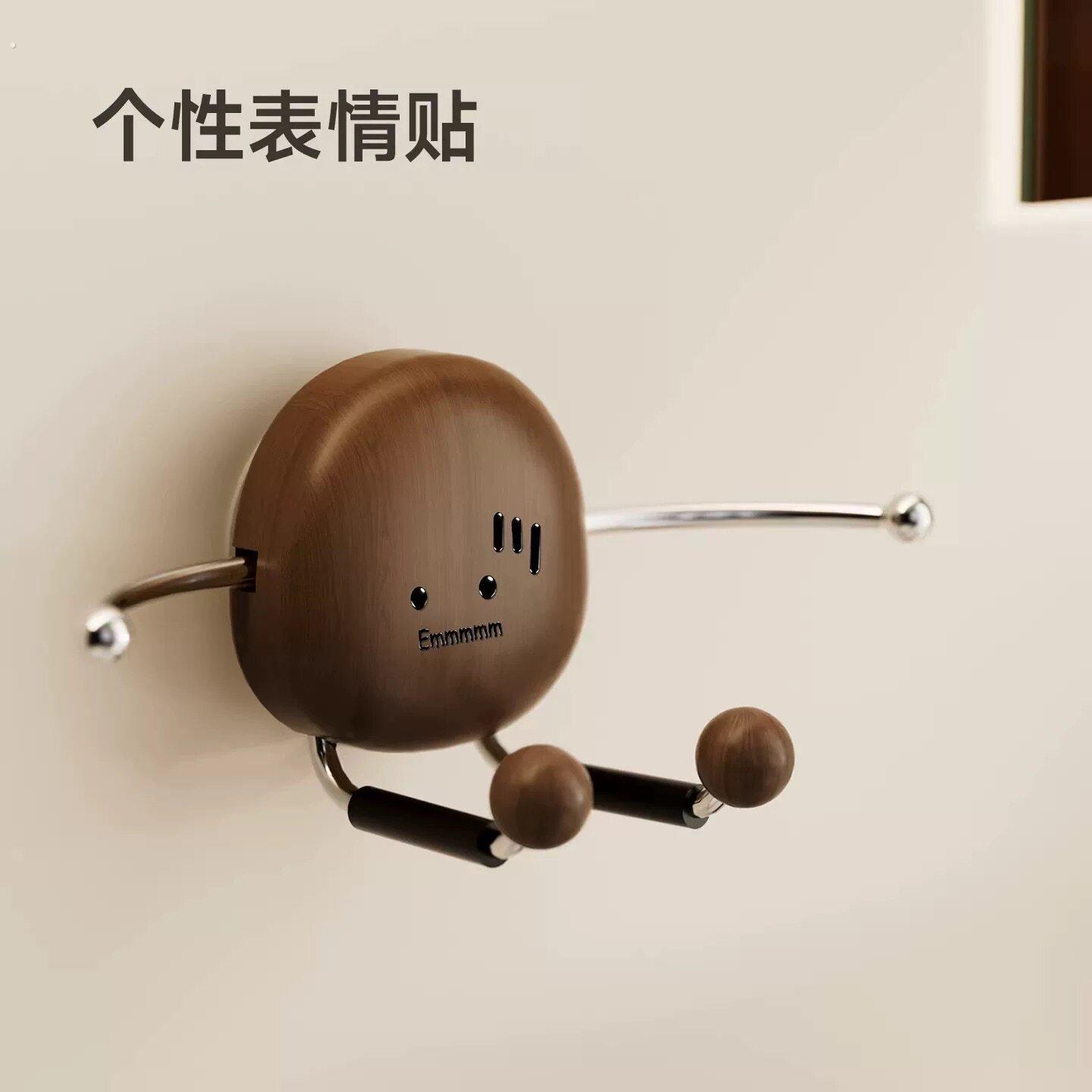 按压吸盘鹅卵石手机支架浴室厨房懒人做饭看剧神器人形手机支架