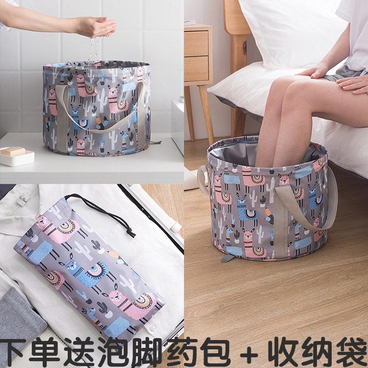 式可折叠水盆大号旅行泡脚袋洗衣盆水桶水盆洗漱脸盆洗脚