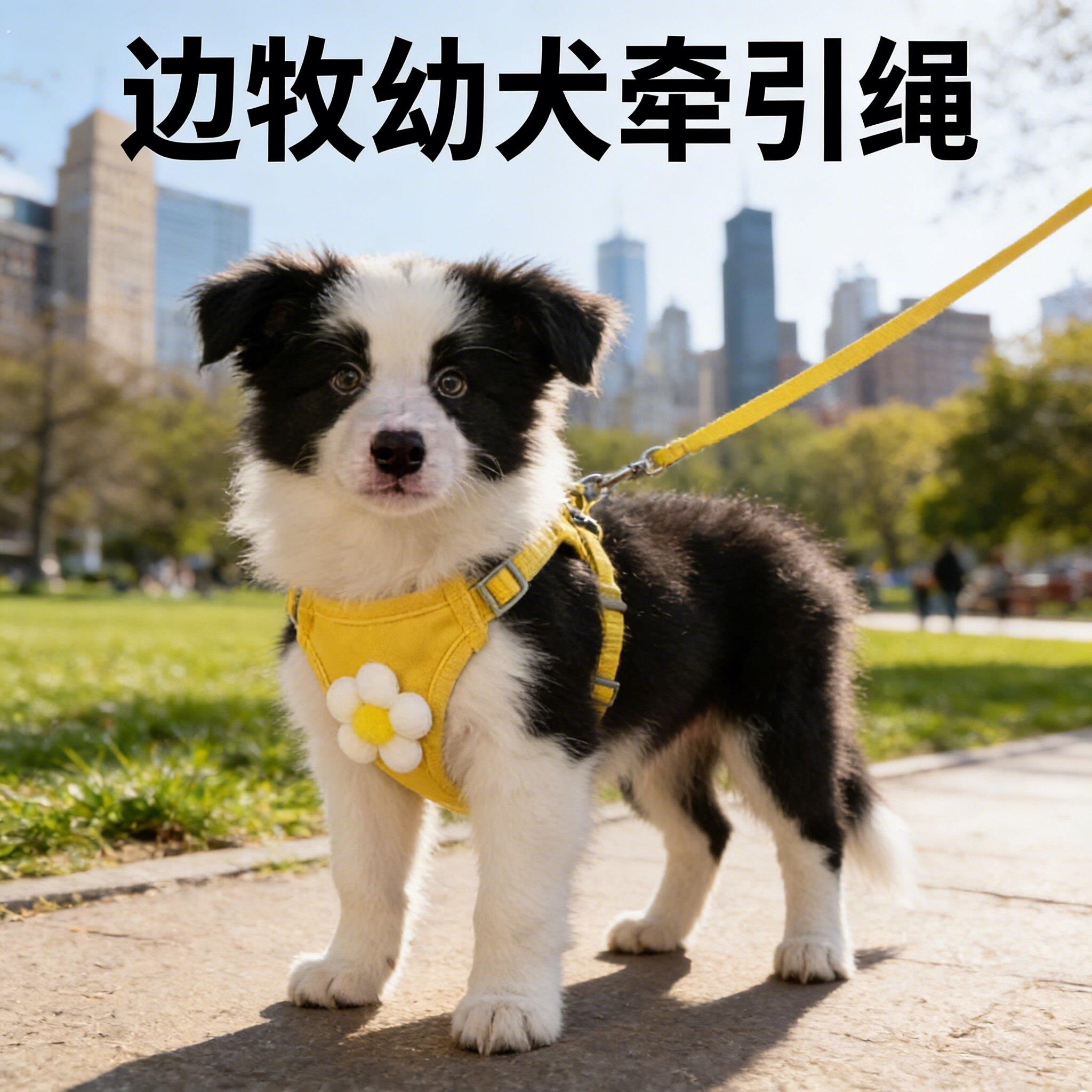 边境牧羊犬幼犬背心式胸抱婴袋大型犬皮革材质小型犬专用外出宠物