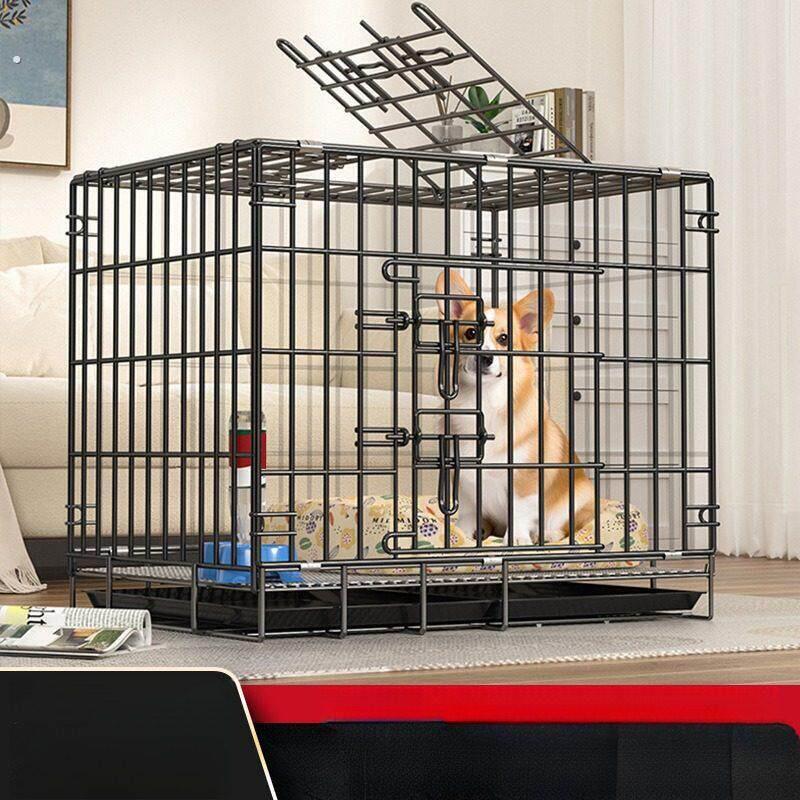 狗笼子中小型犬宠物笼围栏加粗加厚大型犬家用折叠狗窝车载笼猫笼