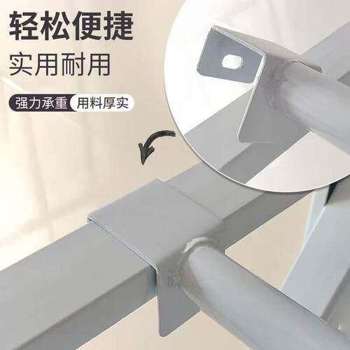 货架衣柜置物架挂衣杆伸缩晾衣杆简易配件横杆衣架干洗店挂衣杆厚