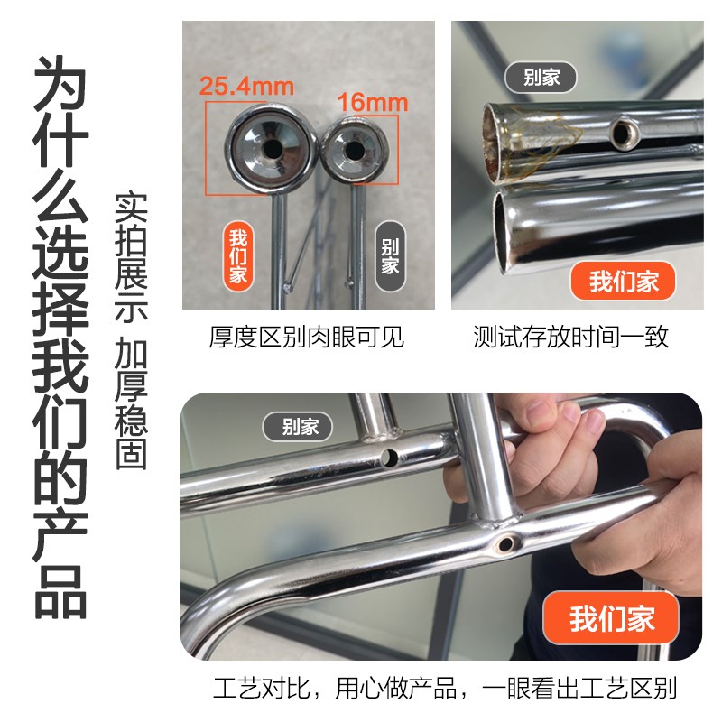 服装店展示架陈列架落地式女装专用货架可移动衣帽架双层挂衣架子