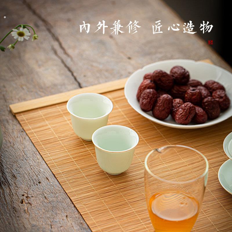 竹席编织桌旗茶席茶盘垫竹制茶垫竹帘竹垫隔热垫竹签隔热茶台茶桌