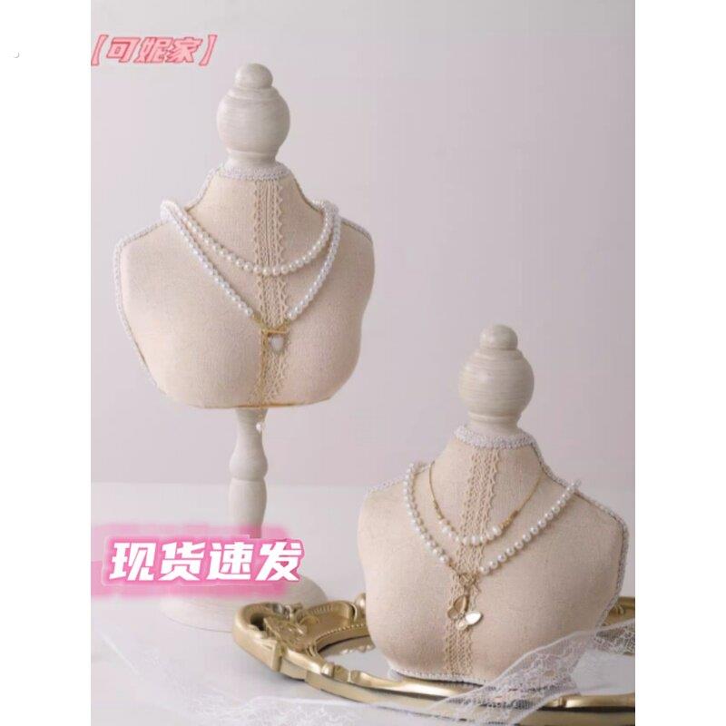 人像脖子项链展示架首饰项链收纳挂架橱窗饰品珠宝装饰陈列摆件
