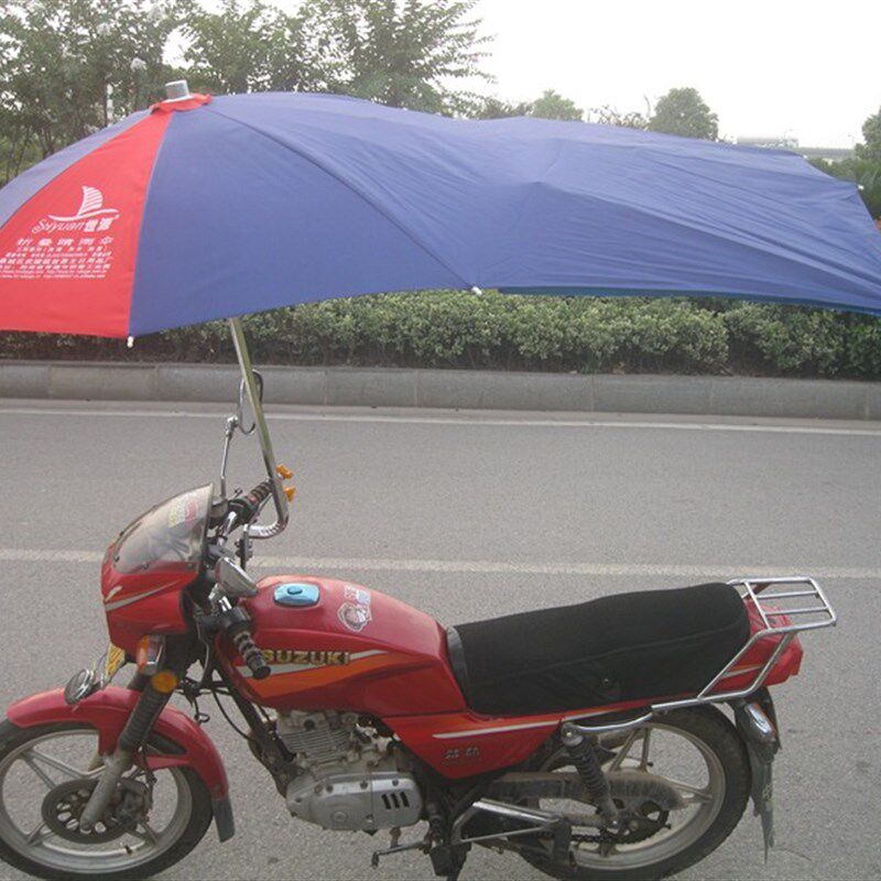 世源加长摩托车伞雨棚三轮车电动车遮阳雨伞防晒太阳伞双层布料