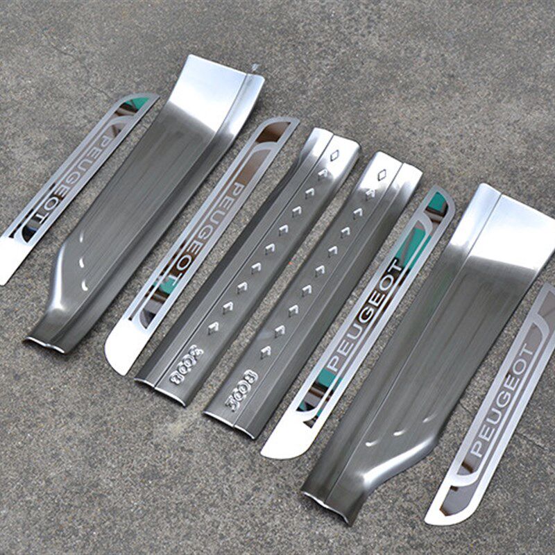 东风标致308S标致2008标志3008专用车门迎宾踏板改装饰配件门槛条