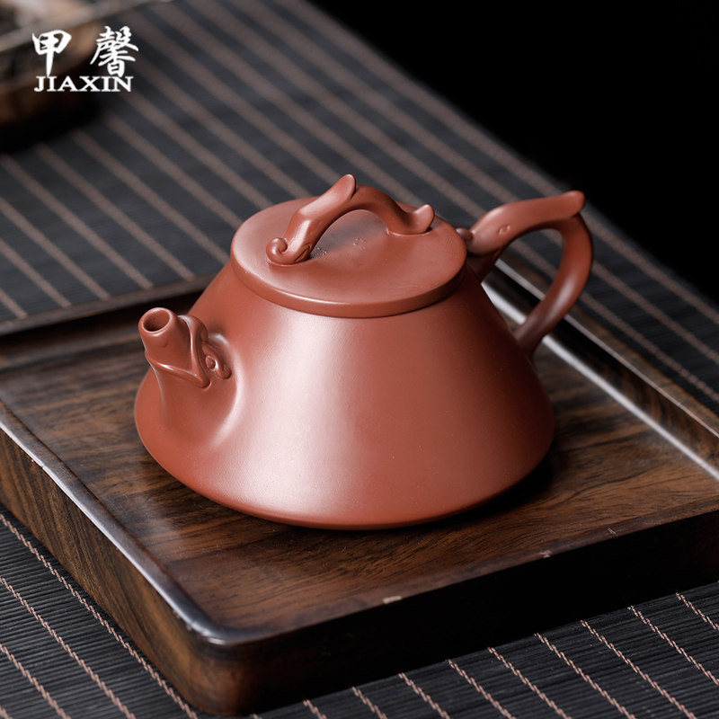 紫砂茶壶原矿大红袍石瓢壶功夫茶具家用泡茶壶过滤单壶高端泡茶器