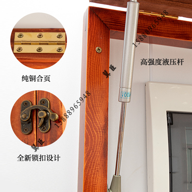 新中式高端实木客厅横版竖款配电表箱装饰画电闸遮挡箱总开关壁画