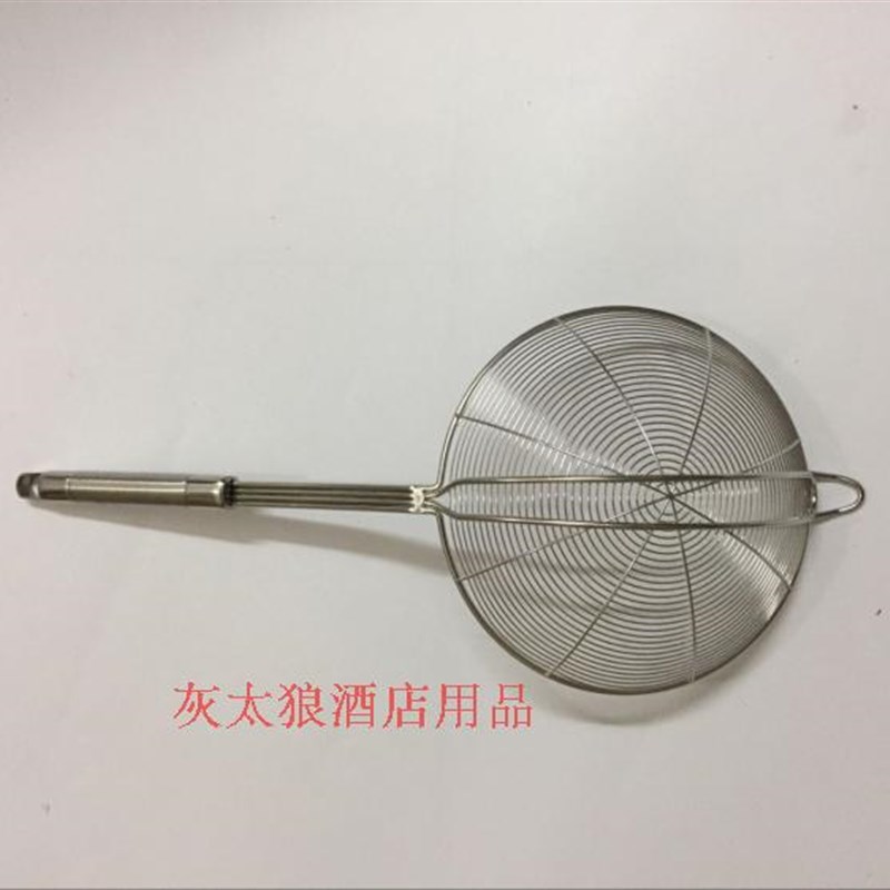 包邮不锈钢勺子火锅勺汤勺漏勺带钩长柄勺漏勺汤勺火锅汤壳汤漏钩