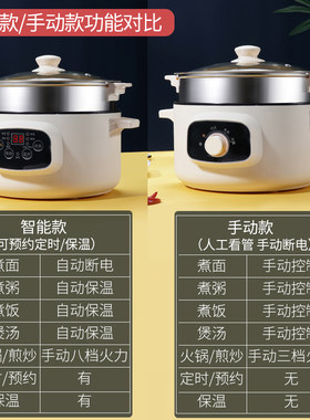 电蒸锅多功能家用三层电蒸笼大容量预约定时迷你多层蒸煮炖一体锅