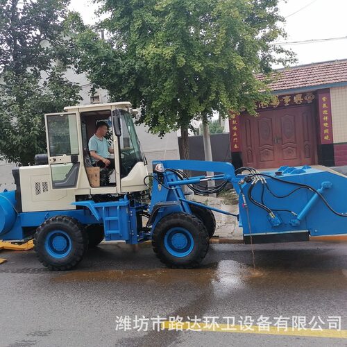 隧道路桥清扫车整机生产封闭驾驶室铲车配码头扫地机作业效率快