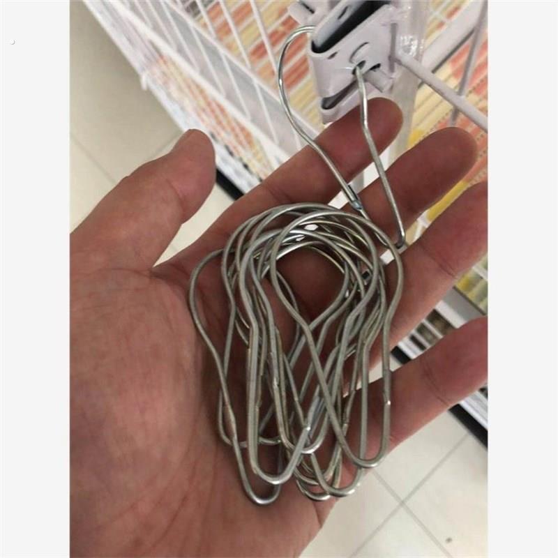 宠物笼专用插销锁 笼具挂钩 笼子锁扣挂锁防宠物跑12个一套不锈钢