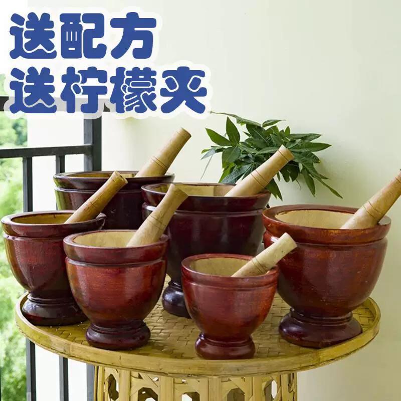 傣味舂桶实木舂筒傣味舂鸡脚搅蒜泥蒜蓉辣椒神器手动家用商用网红