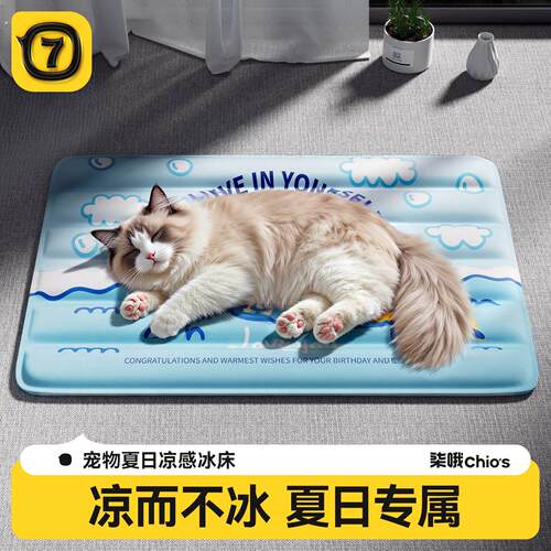 猫咪冰垫夏季猫窝睡觉降温神器宠物凉窝凉席狗窝狗狗垫子夏天睡垫