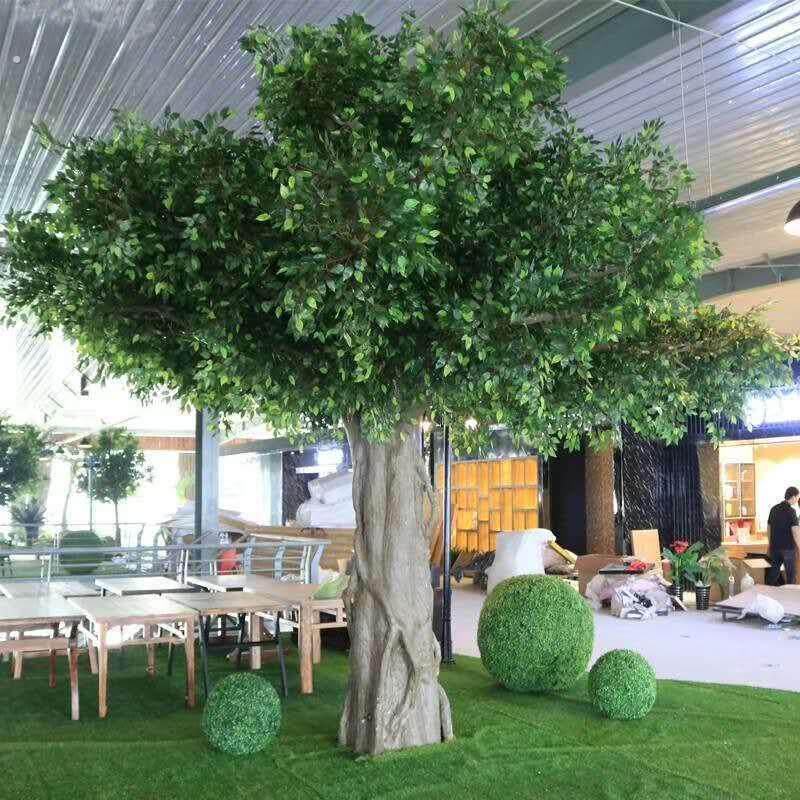 室内绿植景观大型假树彷真枫树彷真古榕树人造榕树酒店装饰盆景