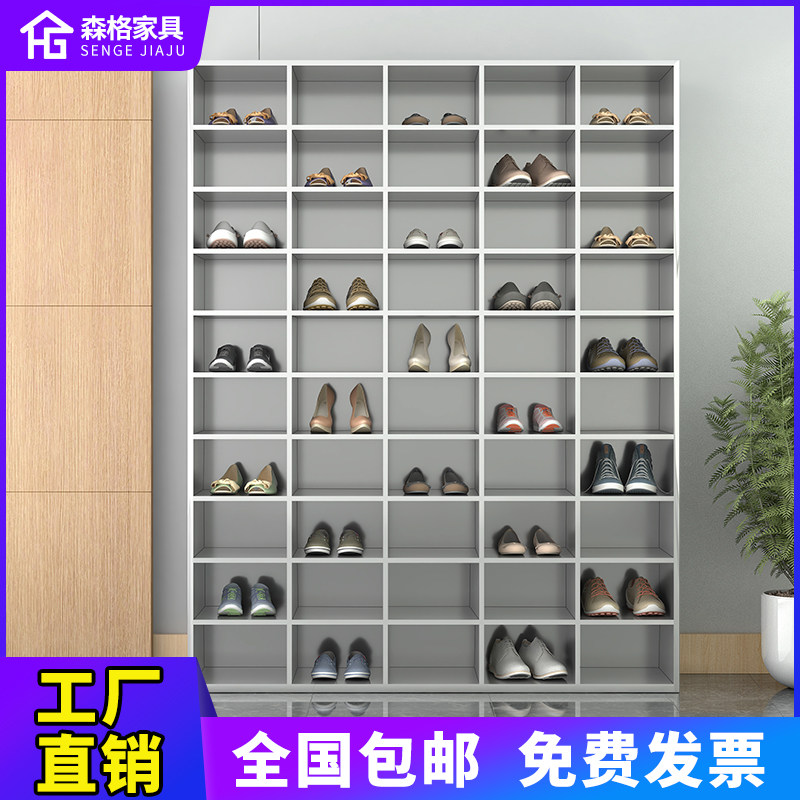 不锈钢多层无尘净化工厂车间职员换多层员工鞋柜多格多层鞋凳柜子