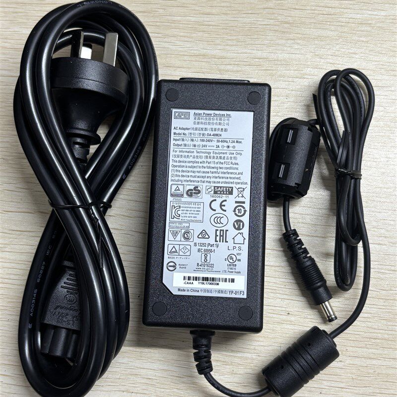 全新亚源ADP24V2A DA-48M24电源适配器4.8*1.7接口虹光扫描仪专用