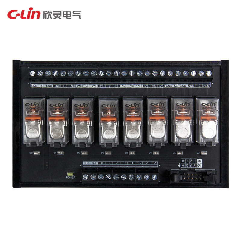 欣灵功率继电器模块HHN-RB508AND24系列模组NPN多位数PLC可选24V