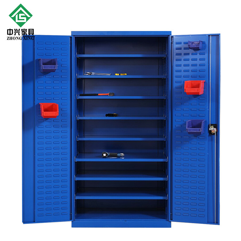 重型工具柜加厚铁皮柜多功能双开门五金工具柜工厂车间工具储藏柜