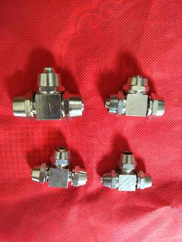 铜接头气管接头快拧三通T型三通接头4mm 6mm 8mm 10mm 12mm接头