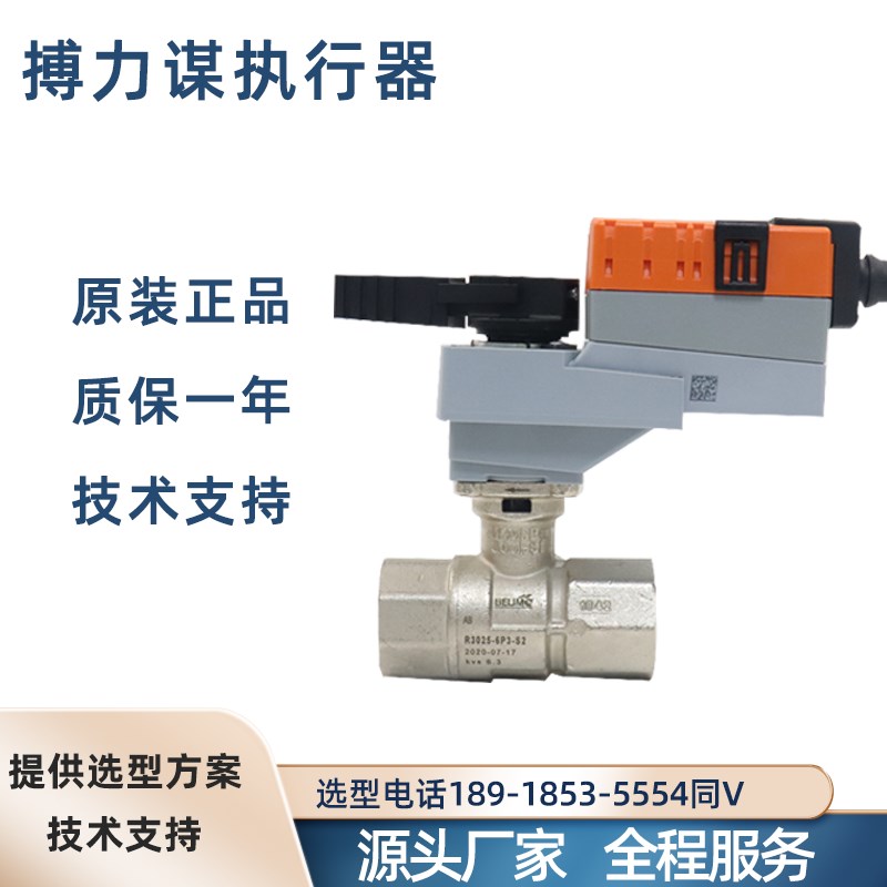 正品搏力谋 R232AC/R2032-20-S2 电动二通开关型球阀体不锈钢螺纹
