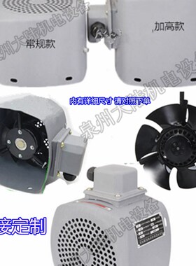 变频调速电机通风机方形型冷却风热风扇G71/G80/90/100/132格兰款