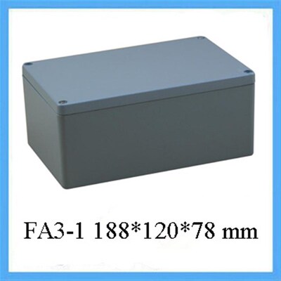 188*120*78 mm 铝防水接线盒 FA3-1铝合金密封箱 IP65铸铝箱体
