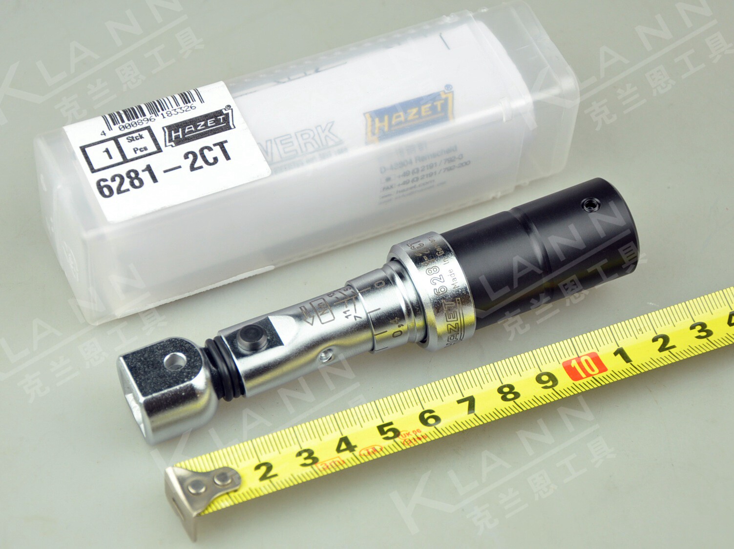 德国HAZET 6281-2CT 超短型插入式扭矩扳手5-13Nm摩托车机车工具