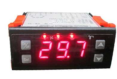 诚科CK-3L汽车空调温度控制器两路压缩机带指示灯电子数显温控仪