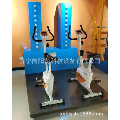 专业定制地市县区级科技馆社区科普活动中心展品脚踏发电双人