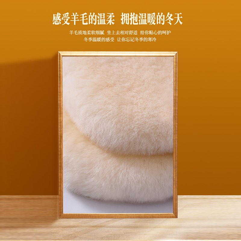 汽车坐垫冬季单片车垫子保暖三件套羊剪绒整皮裁剪羊毛皮一体座垫