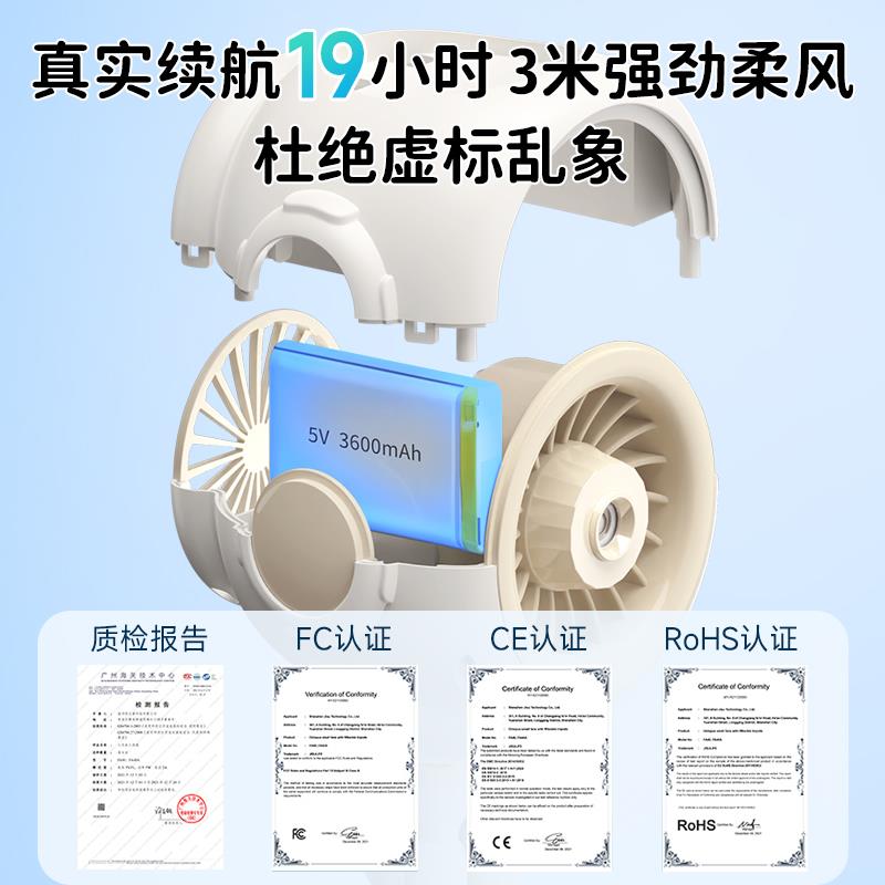 婴儿车小风扇八爪鱼usb风扇可摇头推车遛娃神器小宝宝专用便携